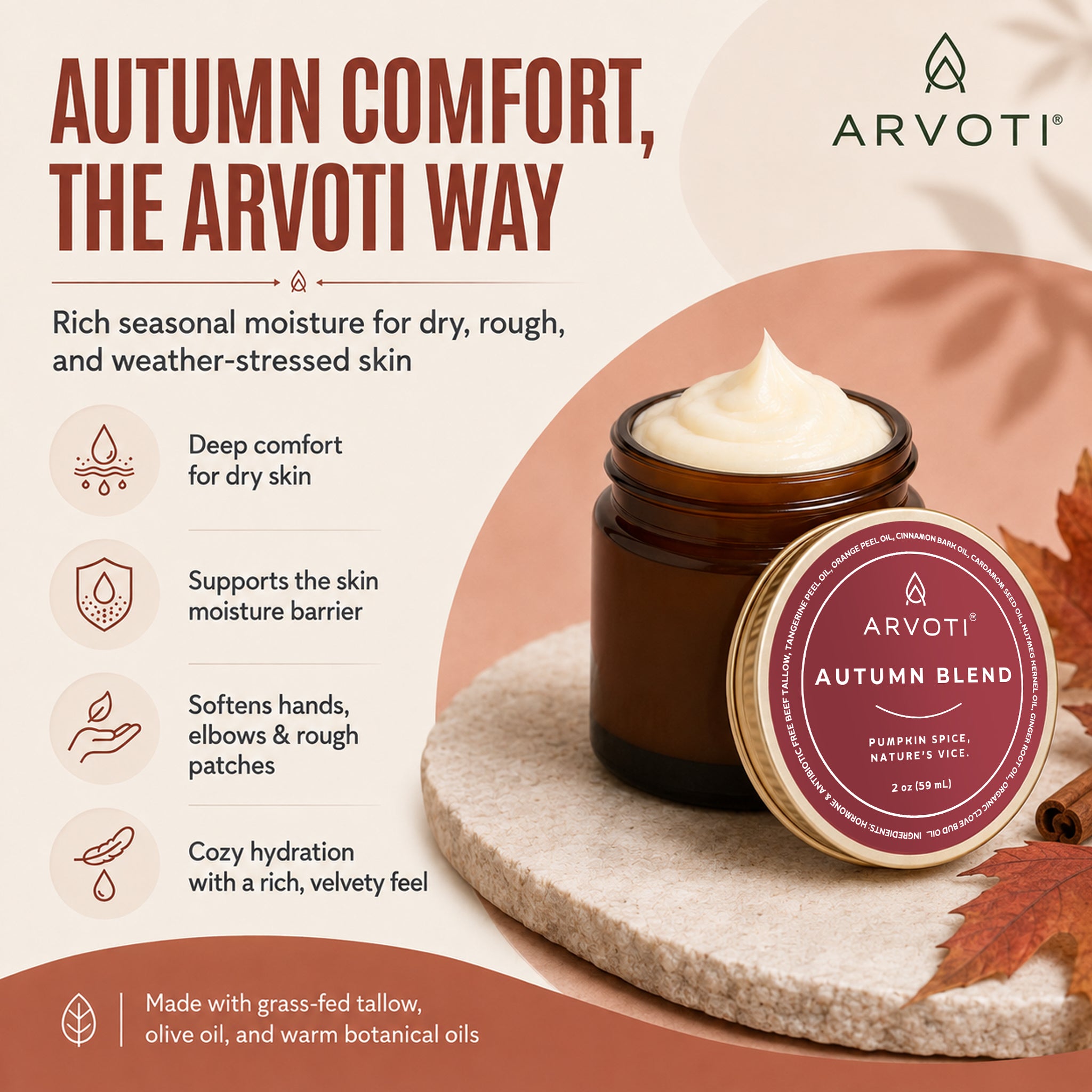 Autumn Blend Tallow Balm – Limited Edition