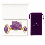 Arvoti Amethyst Gua Sha & Facial Roller Set